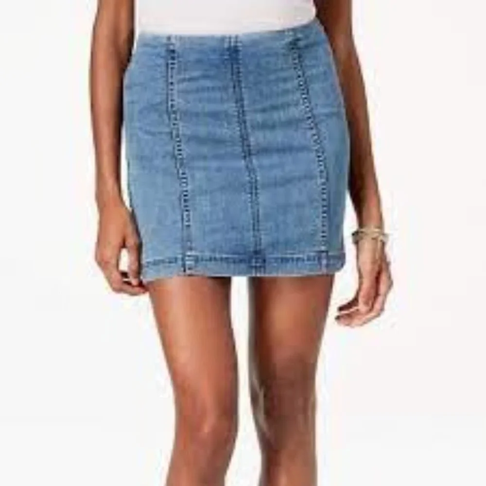 FREE PEOPLE Modern Femme Denim‎ Mini Skirt 10 NWT